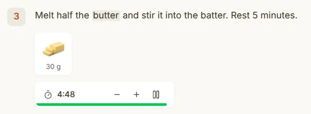 Step timer example